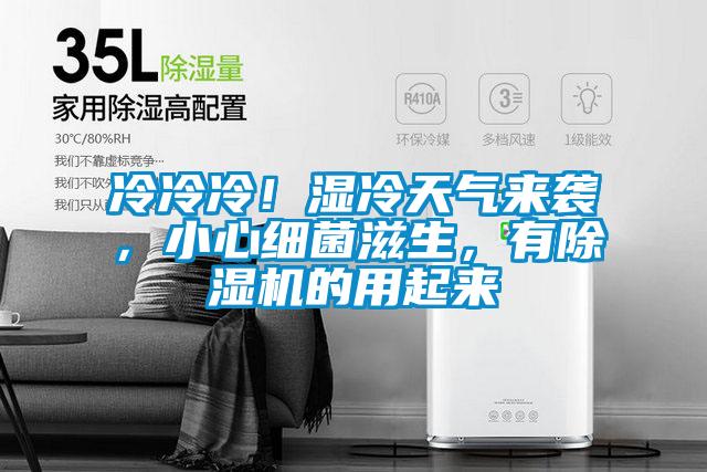 冷冷冷！濕冷天氣來襲，小心細菌滋生，有除濕機的用起來