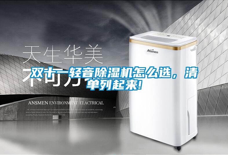 雙十一輕音除濕機怎么選,清單列起來!