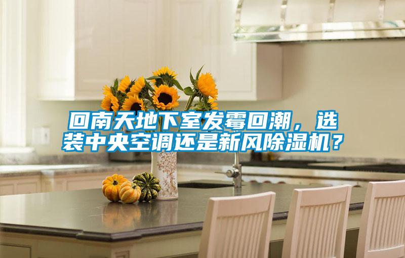 回南天地下室發(fā)霉回潮,選裝中央空調(diào)還是新風(fēng)除濕機?