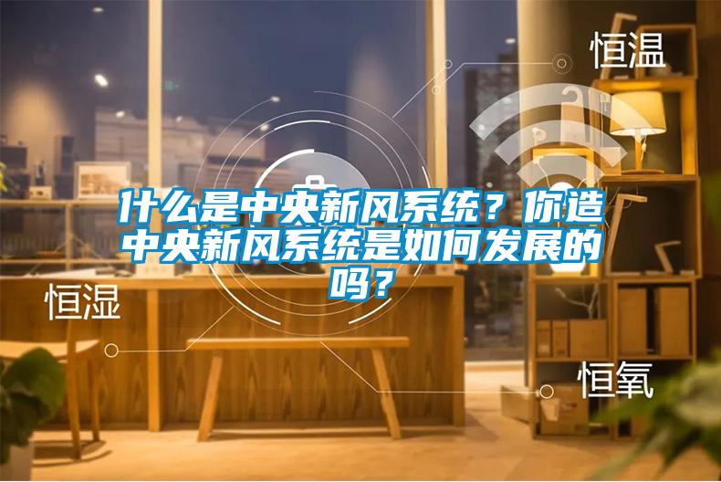 什么是中央新風系統？你造中央新風系統是如何發展的嗎？