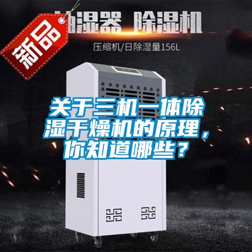 關于三機一體除濕干燥機的原理，你知道哪些？