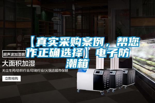 【真實采購案例，幫您作正確選擇】電子防潮箱