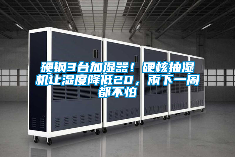 硬鋼3臺加濕器！硬核抽濕機讓濕度降低20，雨下一周都不怕