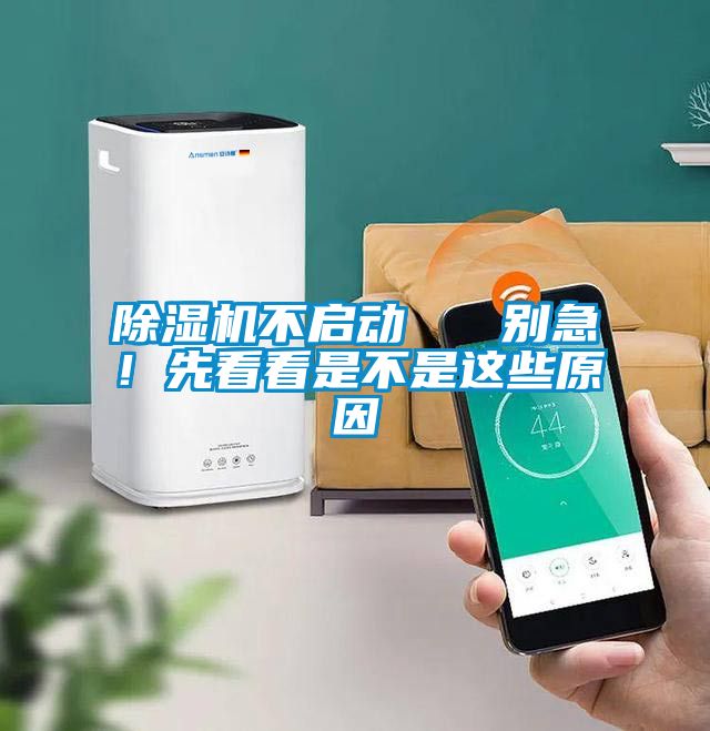 除濕機不啟動 別急!先看看是不是這些原因