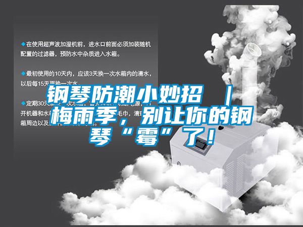 鋼琴防潮小妙招 ｜ 梅雨季，別讓你的鋼琴“霉”了！