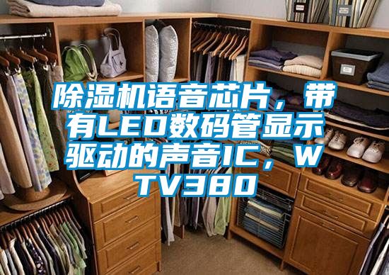 除濕機語音芯片,帶有LED數碼管顯示驅動的聲音IC,WTV380